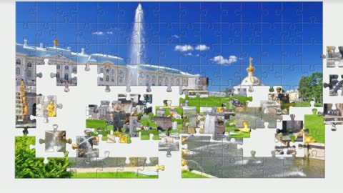 Puzzle. Summer Peterhof. St. Petersburg.