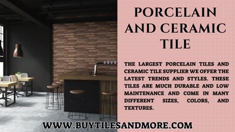 Porcelain and ceramic tile is best for your home