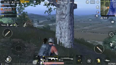 Fighter Got Caught In Blue Zone Mountain Pubg Game