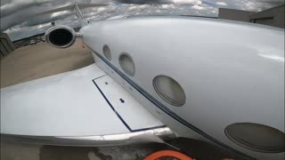 Aviation Detailing Washing a Gulfstream