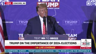 FULL EVENT: President Trump to Give Remarks in Concord, New Hampshire - 1/19/24