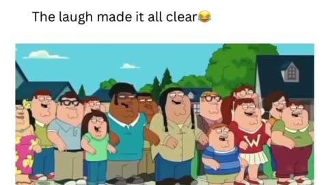 The laugh 😂 caught him || FAMILY GUY ||