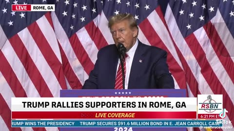 President Trump met with Laken Riley’s parents before his rally in Rome Georgia~ That's what a REAL President does!