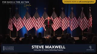 Steve Maxwell Speaks at Faith and Freedom Gala