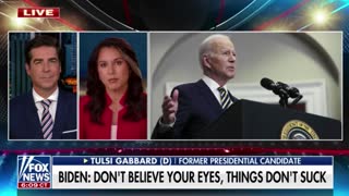 Tulsi Gabbard: "This is a President, a commander in chief, who is not only out of touch with reality, but frankly doesn't care about the American people and our wellbeing."