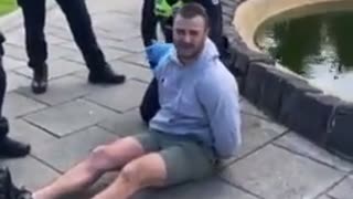 Australian Man Handcuffed For Going Maskless While Having Lunch Outside