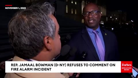 Watch What Happens When A Reporter Tells Jamaal Bowman He 'Wasn't Straight' About Fire Alarm Story