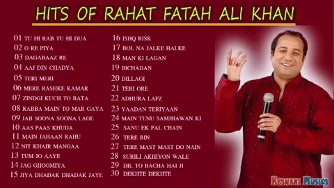 rahat fatah ali khan || hits of Rahat Fatah Ali Khan || Top 30 Songs of Rahat Fatah Ali Khan