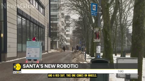 Electric Robot Spreads Christmas Spirit in Finland - World News