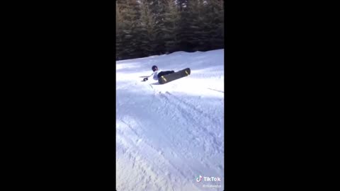 The Best TikTok Compilation Of Snowboarding and Skiing