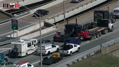 The People's Convoy Demonstrated for Freedom around the Washington, D.C. Beltway