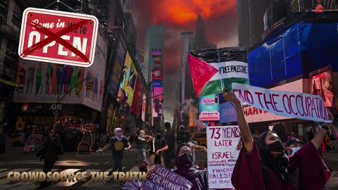 Ghost Town NYC – Pro-Palestinian Protest in Times Square