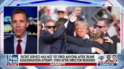 HANNITY SENATOR JOSH HAWLEY Sums Up Secret Service's Testimony After Trump Assassination Attempt