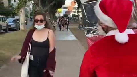 Falling Box prank Christmas Santa funny video