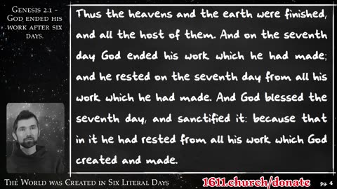 The World was Created in Six Literal Days