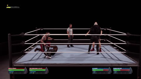 WWE 2K24 - Uncle Howdy and The Fiend VS A.J Hawk and Butler DLC