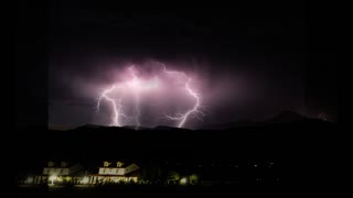 Lightning in Camp Verde, Arizona - 8/29/21