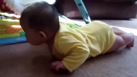 amazing baby Vanessa crawling - 5 months old_batch