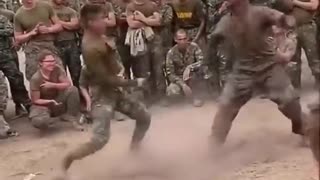 Best Friendly Knight Fighting Between Best Philippine Marine versus USMC