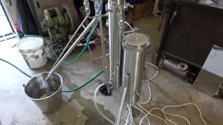 10kw continuous alcohol stripping still, with an extra cooler.