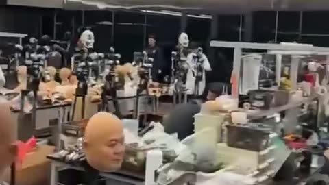 How does a Chinese humanoid robot factory look like