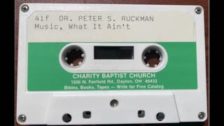 Dr Ruckman, Music, What It Aint' (Thanks Michael James)