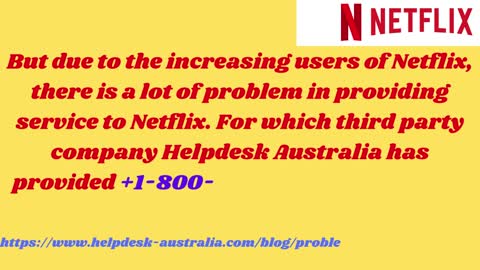 Dial +1-800-431-401 Netflix Phone Number Australia For Solve All Errors.