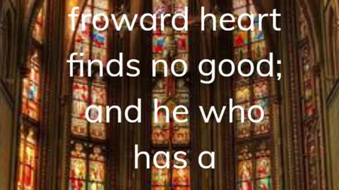 Proverbs 17:20-23