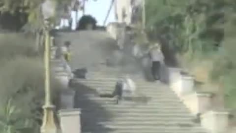 Guy falling down 1000 stairs😨😨