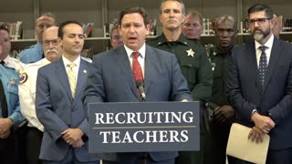 Gov. Ron DeSantis reacts to claims that no one could have forseen how destructive school closures would be