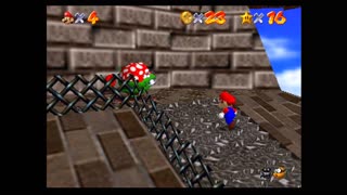 Kicking Bowser's Shell & Nabbing A Secret Star - Super Mario 64