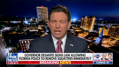 Governor DeSantis Signs Legislation to End the Squatters Scam in Florida