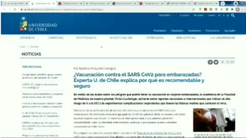 WEB MINSAL CHILE: INDICA CLARAMENTE: "NO SE DEBEN VACUNAR MUJERES EMBARAZADAS, NI EN LACTANCIA"