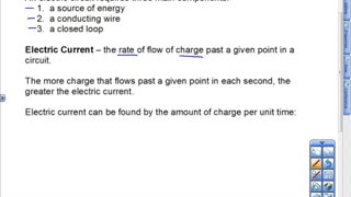 Electric Current Lesson