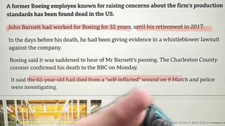Boeing whistleblower just got suicided…