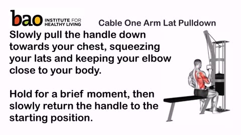 exercise Cable One Arm Lat Pulldown