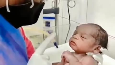 Doctor telling baby you are future doctor