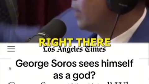 Soros sees himself as a god