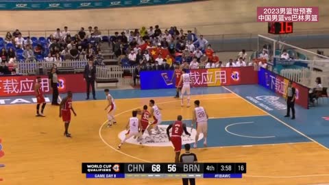 Exciting indoor basketball game