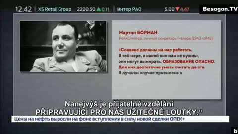 Prezident Sberbank Hermann Gref zabudol, ze je v priamom prenose