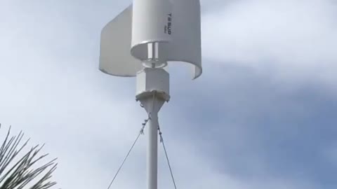 Residential wind turbine with installed capacity of 3kWp