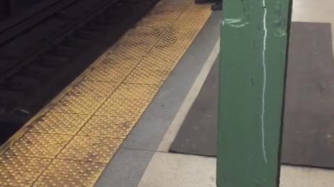 110 street headphones guy almost falls asleep on subway