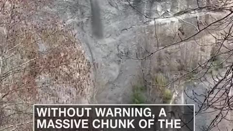 California cliff collapses and then the video gets even wilder. shorts , viral