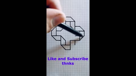 How To Draw | 3D Trick Art On Paper #shorts