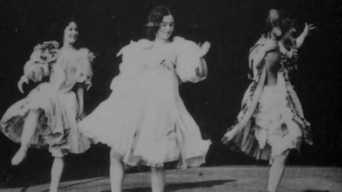 Franchenette Sisters Dancing (1903 Original Black & White Film)