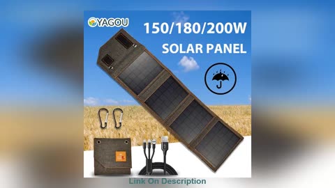 Best Outdoor Foldable Solar Panel 5V USB Fast Charge W