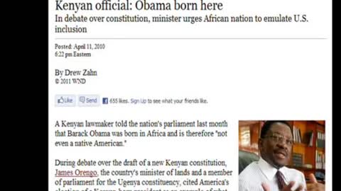 Obama Born in Kenya - Darrell Dumas