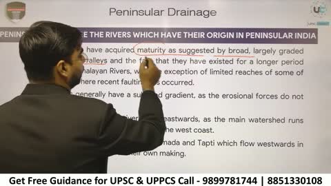 Geography for UPSC IAS Exam |Peninsular Drainage |Get Best Guidance for UPSC | Ghaziabad IAS Academy