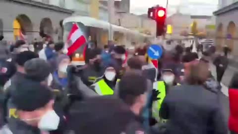 Austria Apparently They Are In Full Lockdown MSM Given Their Marching