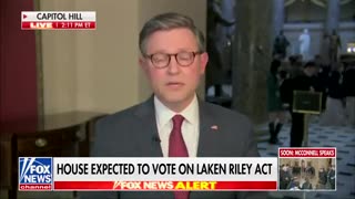 Speaker Johnson pushes the Laken Riley Act to ensure ICE can deport illegals who commit crimes